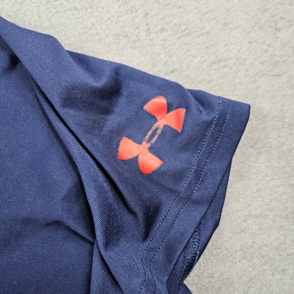 Under Armour Superman Compression Shirt Mens 3XL Navy Blue USA Flag - Picture 5 of 12